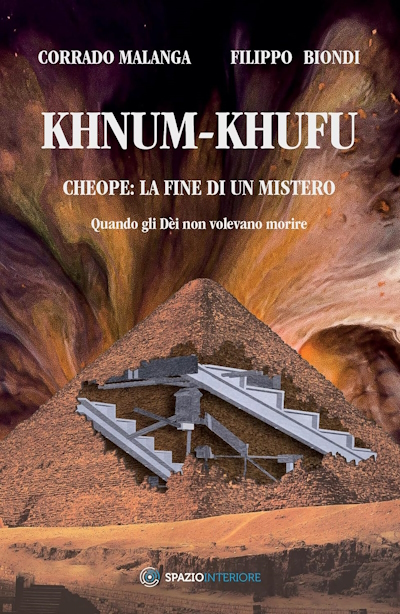 Foto della copertina del libro Khnum Khufu sulla piramide di Cheope di Corrado Malanga e Filippo Biondi. A cura di Reiki Info.