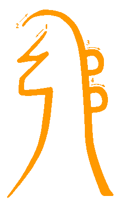 Simbolo Sei Heki con numerazione